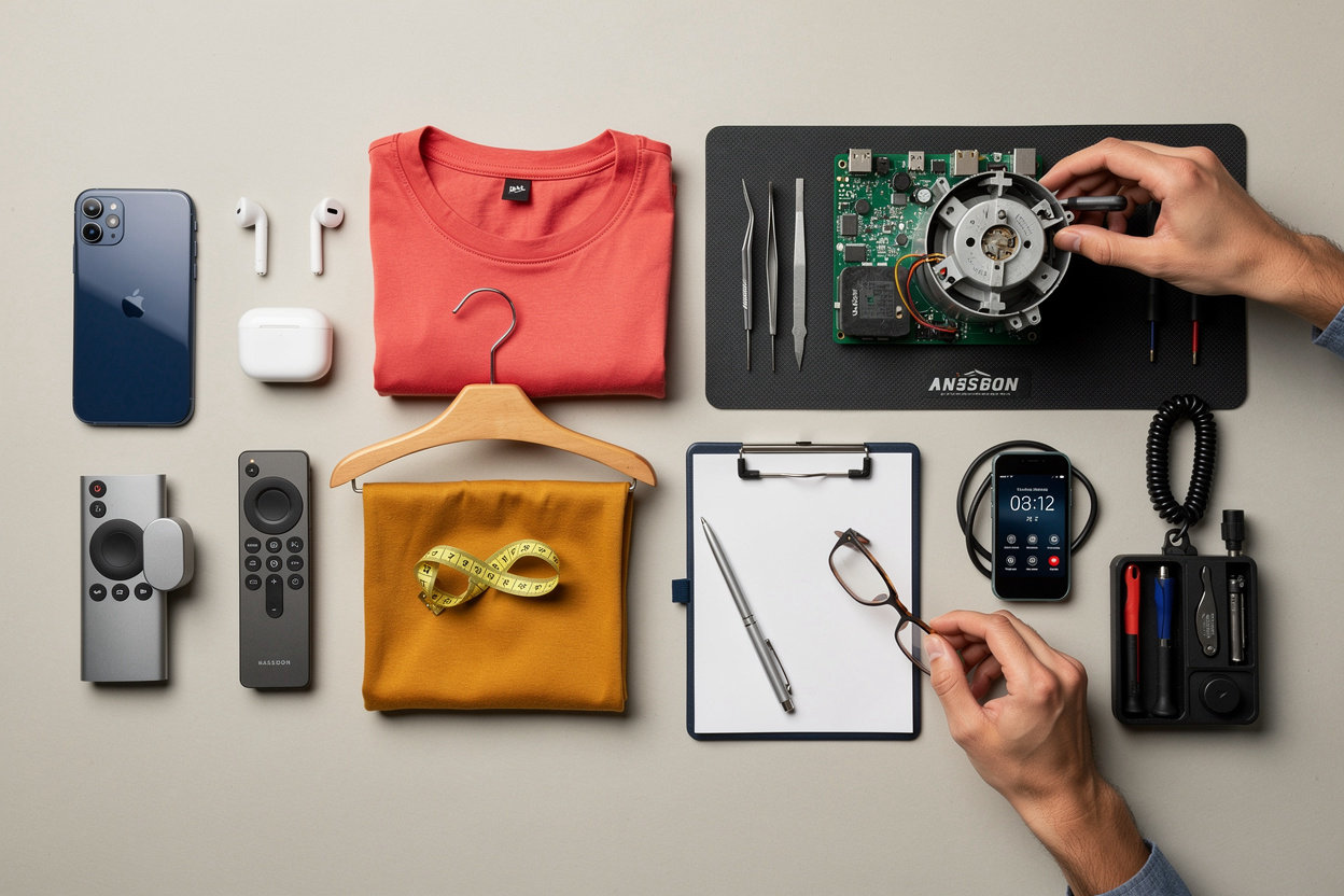 TD Aliexpress service categories - Electronics repair and clothing solutions in Algiers